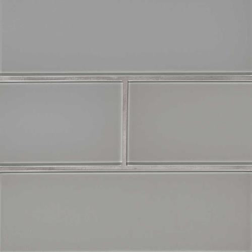 Oyster in Gray Subway Tile 4x12 Glass Tile