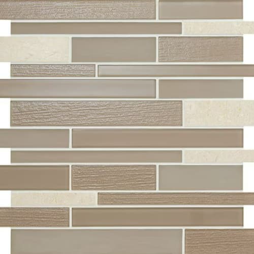 Serentina in Composure Random Linear Glass Tile