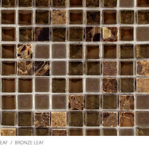 Stone, Glass & Metal Leaf In Bronze Leaf