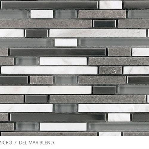 Stone, Glass & Metal Micro in Del Mar Blend Glass Tile