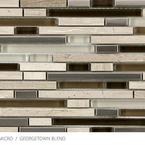 Stone, Glass & Metal Micro in Georgetown Blend Glass Tile