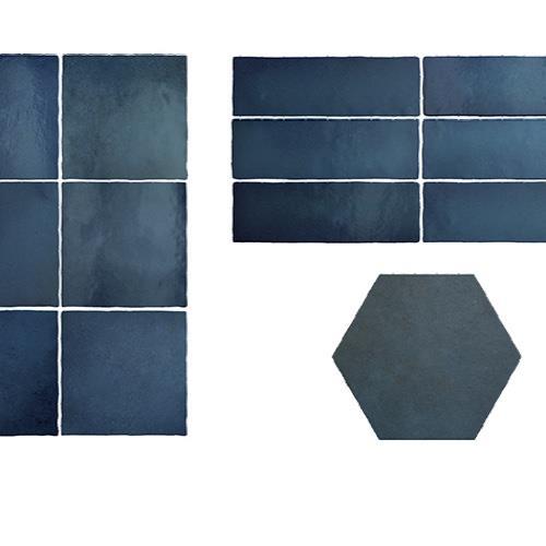 Studios - Parkside in Navy - 5x5 Tile