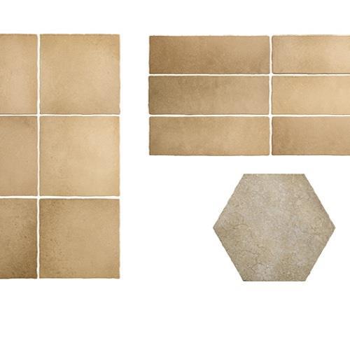 Studios - Parkside in Gold - Hex Tile