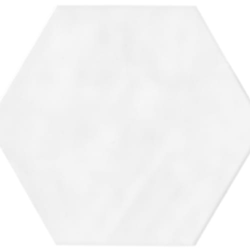Oxford in Super White - 7" Hexagon Tile