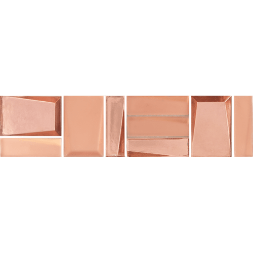 Sideview Glass In Copper 3"X12" Mix
