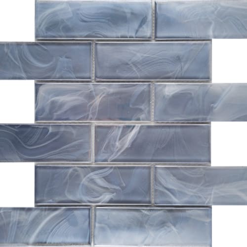 Splash In Blue / 2" X 4" Beveled