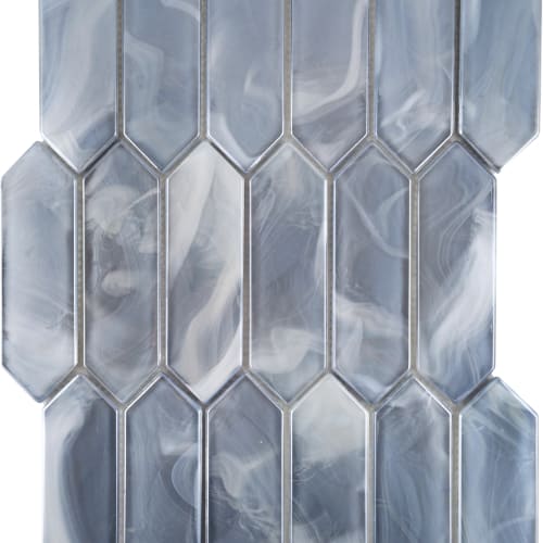 Splash in Blue / Picket Glass Tile