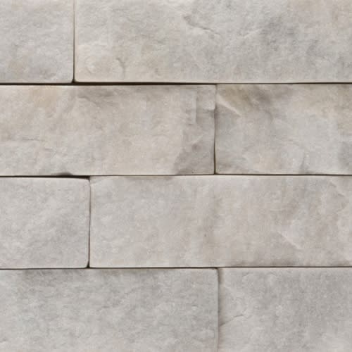 SLATE, QUARTZITE & SANDSTONE in White Quartzite - Stacked 6" X 24" Natural Stone