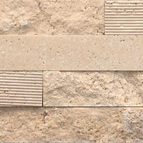 Structure in Structure 3d Ledger Beige (Travertine) 6ù X 24ù Natural Stone