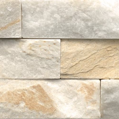 Structure in Structure Stacked Ledger Sand (Quartzite) 6ù X 24ù Natural Stone
