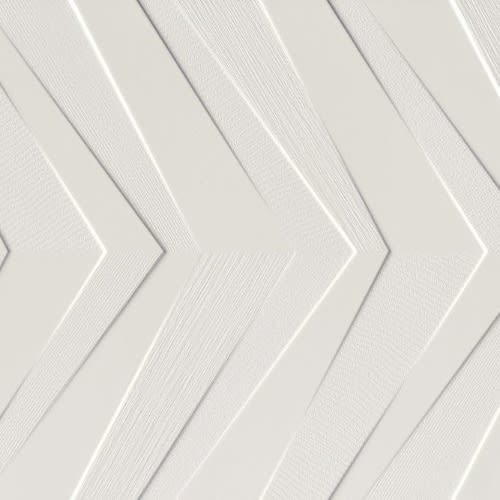 Synergy In White Chevron 16" X 47"