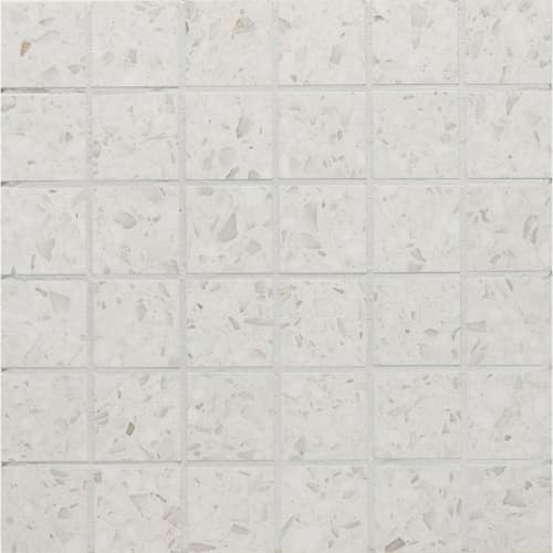 Terrazo in White Mosaic Tile