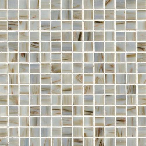 Iridescent In Ivory Glass Tile