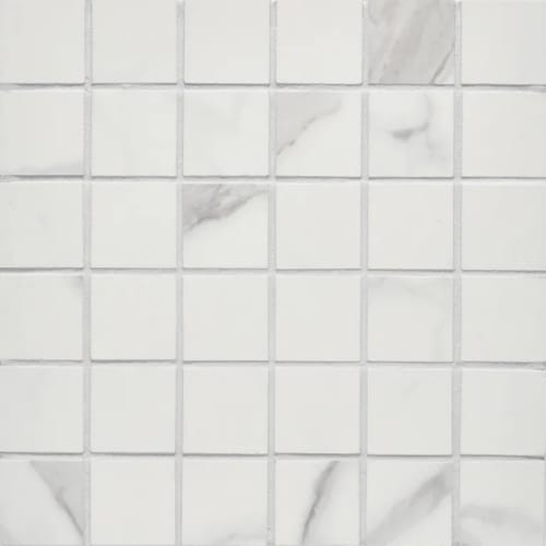 Themar in Statuario V Mosaic Tile