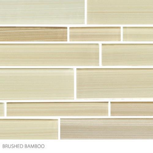 Translucent Fresco Glass In Brushed Bamboo