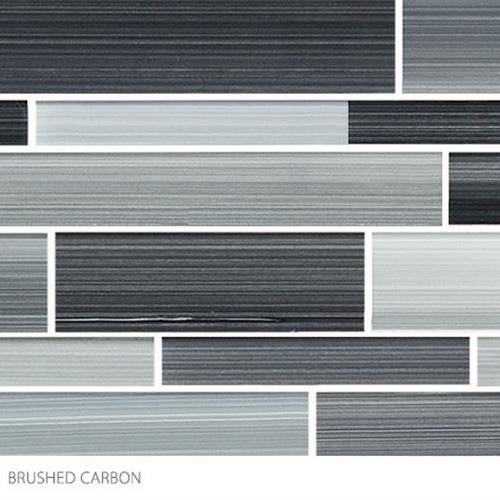Translucent Fresco Glass In Brushed Carbon