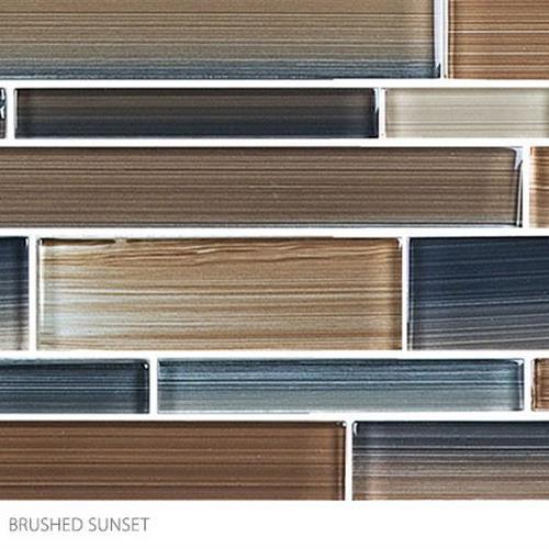 Translucent Fresco Glass In Brushed Sunset