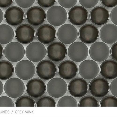 Translucent Penny Round In Grey