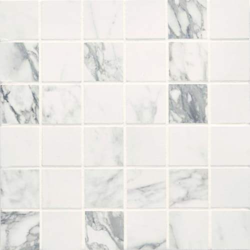 Tru Marmi in Arabescato Mosaic Tile