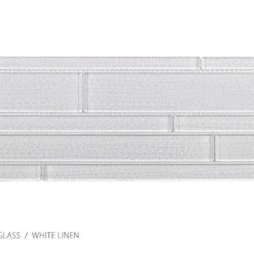 Translucent Linen in White Linen - 4x12 Glass Tile