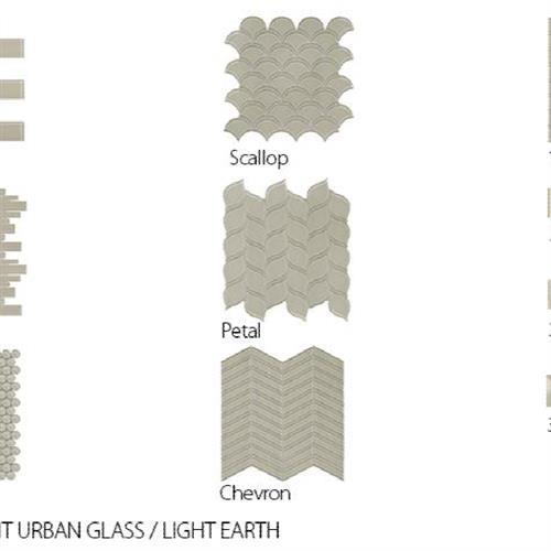 Translucent Urban Glass In Light Earth - Mosaic