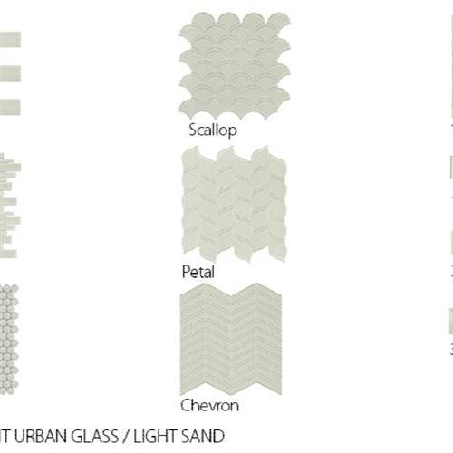 Translucent Urban Glass In Light Sand - Scallop