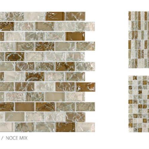 Crackle Glass In Noce Mix - Stacked