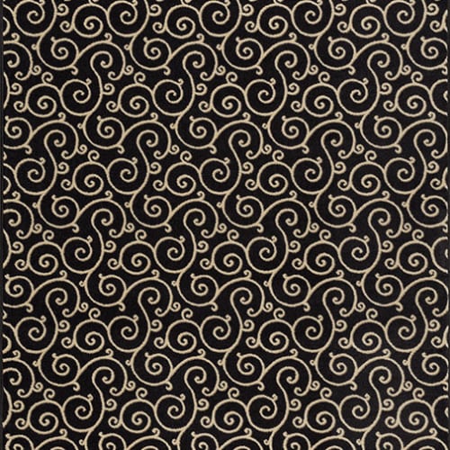 Traces - Velvet Black 5’4” X 7’8”