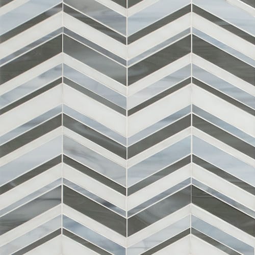 Urban Wave in Lapis Glass Tile