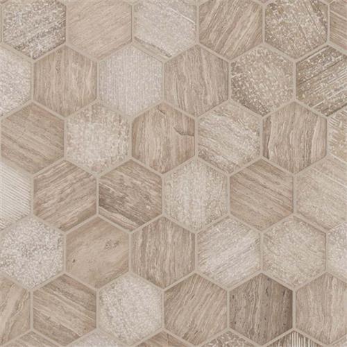 White Oak In White Oak - 2 Hexagon
