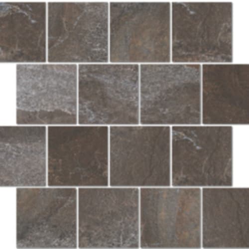 Alps In Charcoal - 3X3 Brick Mosaic