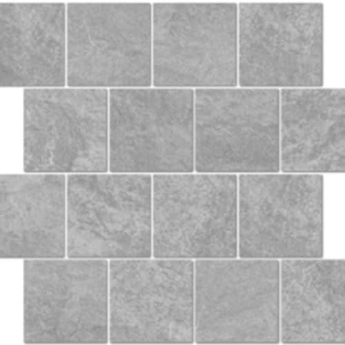 Alps in Silver - 3x3 Brick Mosaic Tile