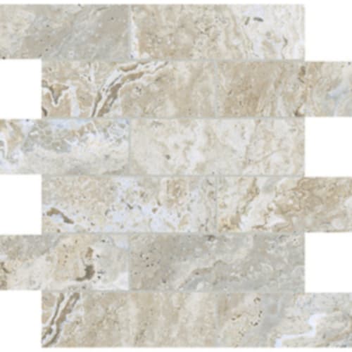 Antique Onyx in Classic Stone - 2x6 Brick Mosaic Tile