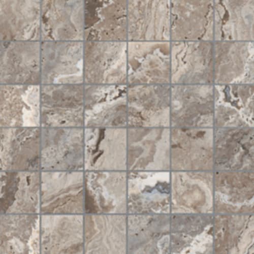 Antique Onyx in Walnut Stone - 2x2 Mosaic Tile