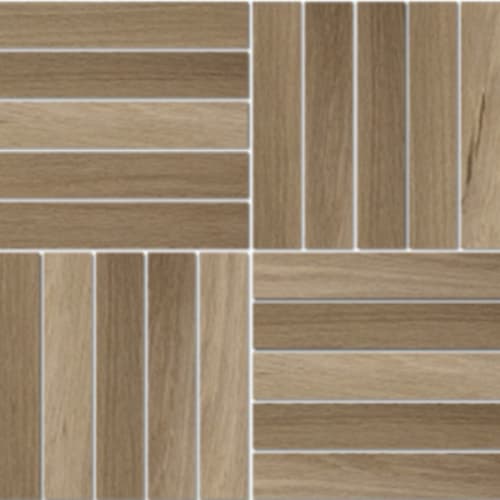 Belize Plank in Exotic Natural - 1x6 Parquet Mosaic Tile
