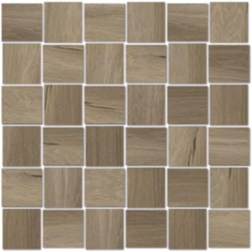 Belize Plank in Exotic Walnut - 2x2 Basketweave Mosaic Tile