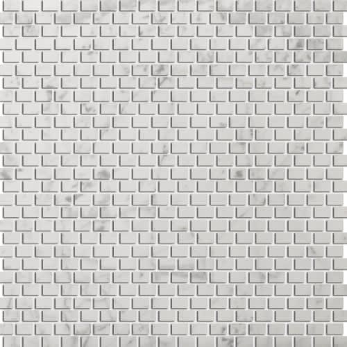 Marble Bianco Gioia Collection In 12" X 12" Mosaic Mesh Honed