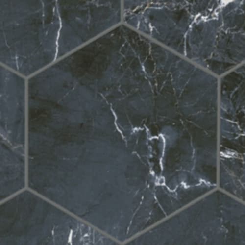 Brio In Marble Anthracite - 8.5X10 Hexagon