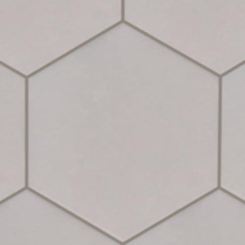 Brio in Pewter - 8.5x10 Hexagon Tile