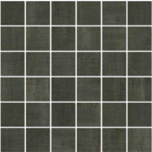 Brushed Metallic in Charcoal - 2x2 Mosaic Tile