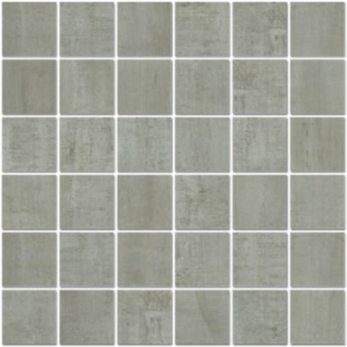 Brushed Metallic In Grey - 2X2 Mosaic