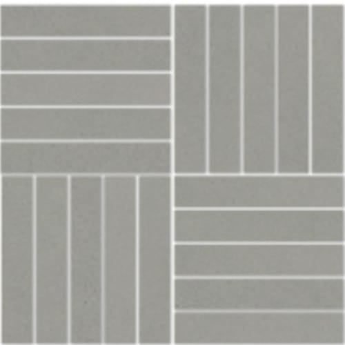 Color Blok In Jasper - 1X6 Parquet Mosaic