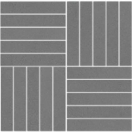 Color Blok In Titanium - 1X6 Parquet Mosaic
