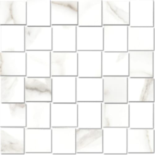 Di Pietra in Calacatta - 2x2 Basketweave Mosaic Tile