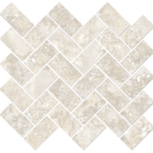 Earth Stone in Crema - 1.5x3 Herringbone Mosaic Tile