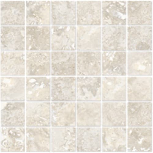 Earth Stone In Crema - 2X2 Mosaic