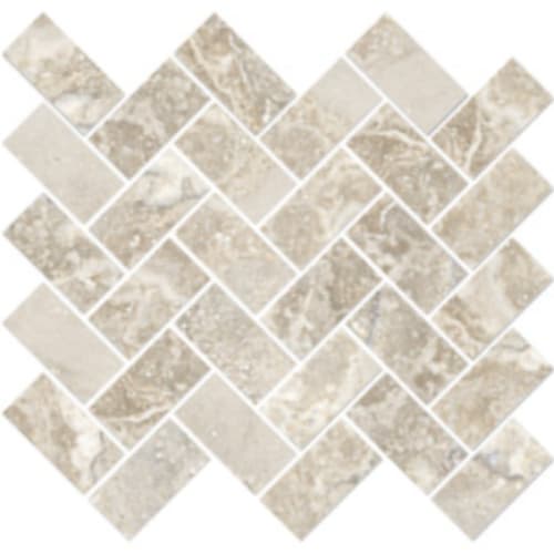 Earth Stone in Noce - 1.5x3 Herringbone Mosaic Tile