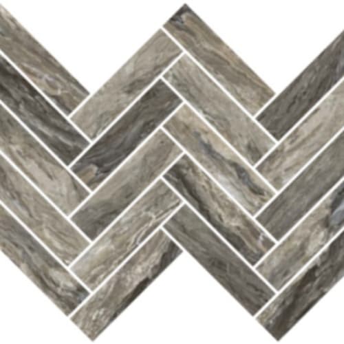 Evolution in Taupe - 1.5x6 Herringbone Mosaic Tile