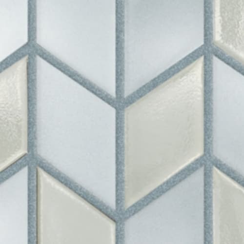 Garda in Celeste - Chevron Mosaic Tile