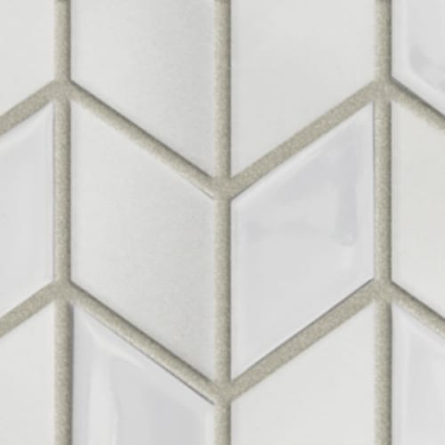 Garda in Ice - Chevron Mosaic Tile
